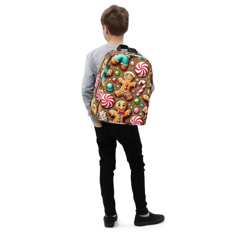 Whimsical Winter Wear Minimalist Backpack