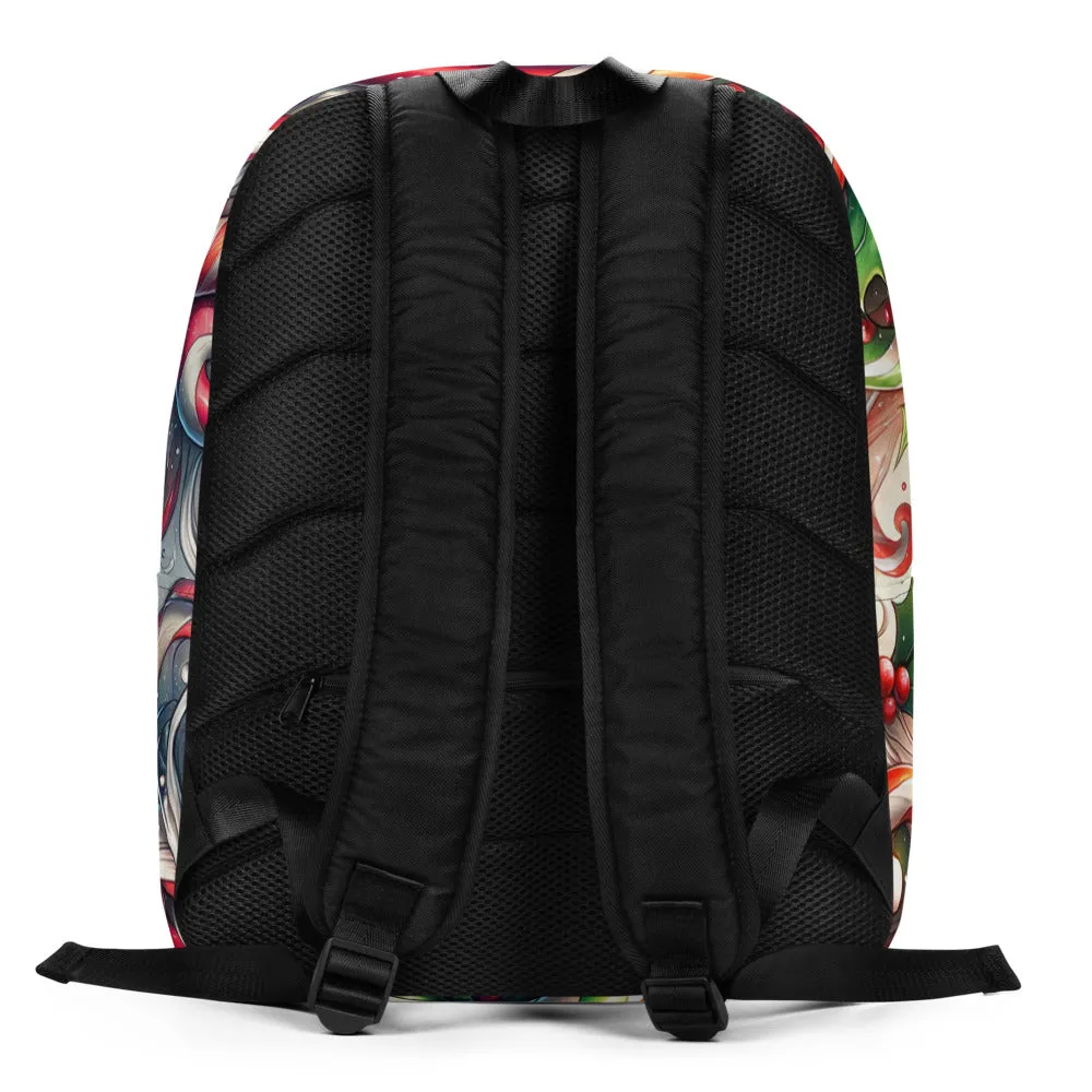 Whimsical Winter Wear Minimalist Backpack