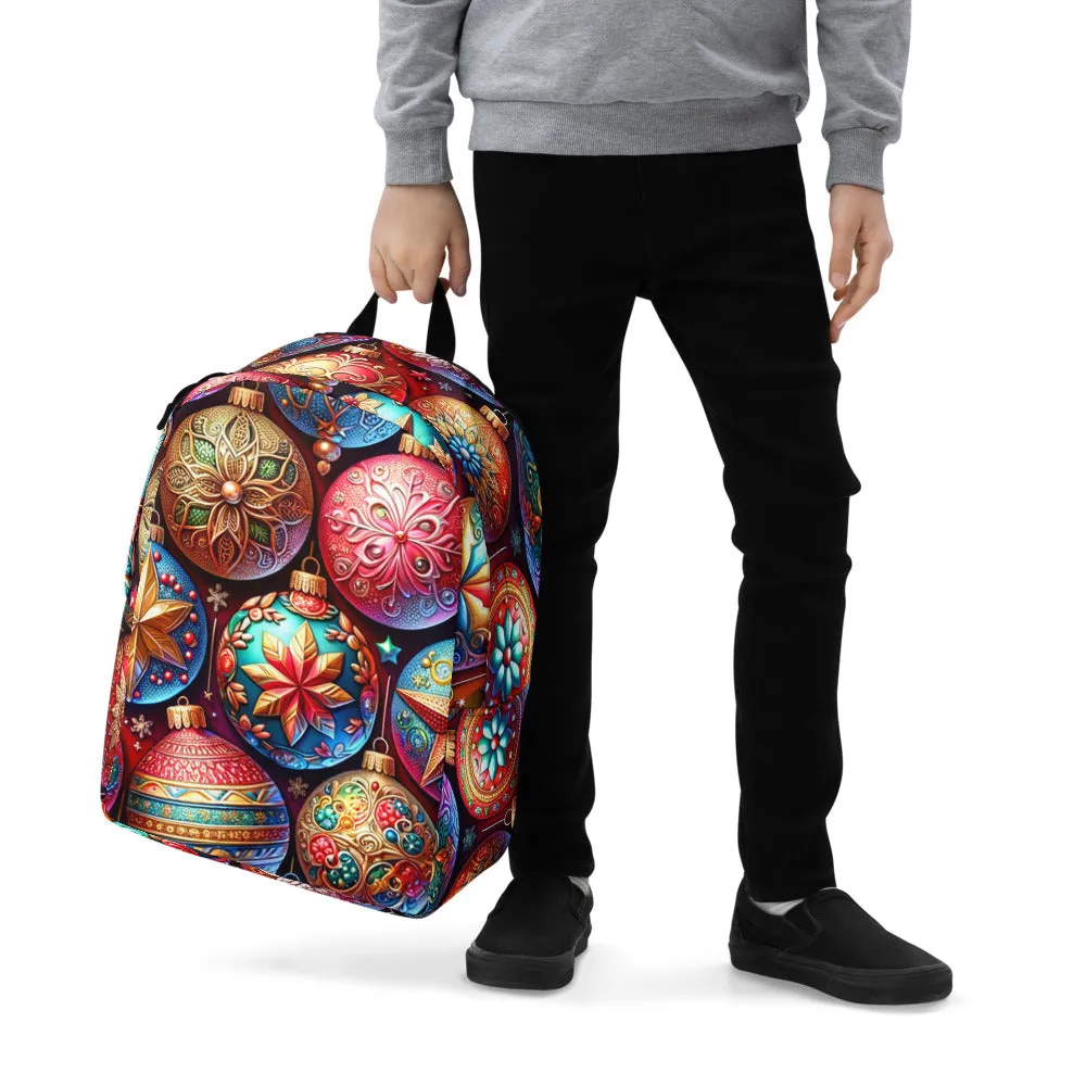Whimsical Winter Wear Minimalist Backpack