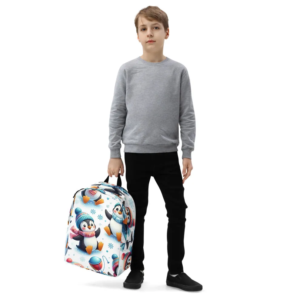 Whimsical Winter Wear Minimalist Backpack