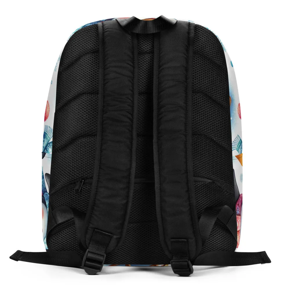 Whimsical Winter Wear Minimalist Backpack