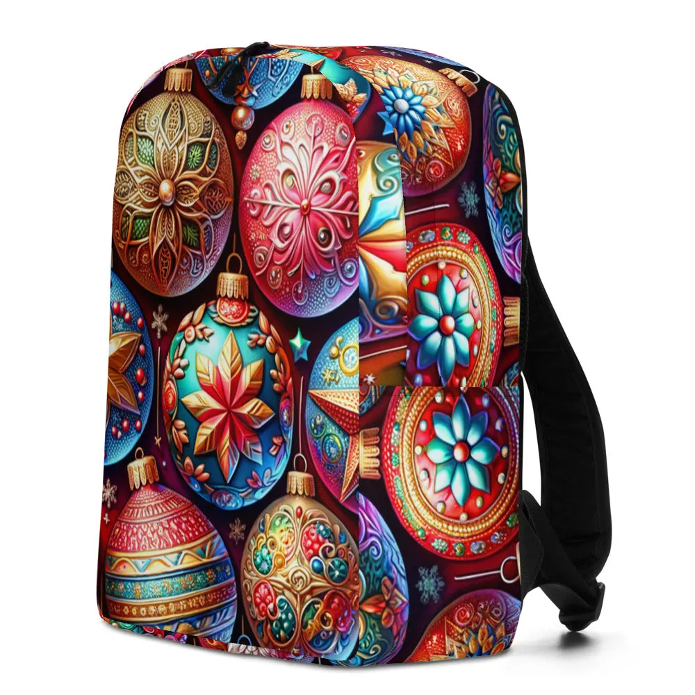 Whimsical Winter Wear Minimalist Backpack