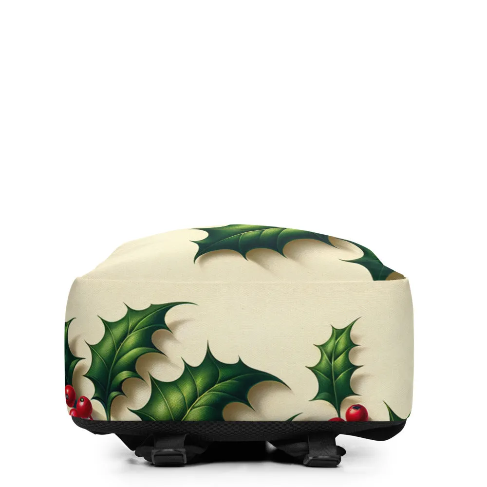 Whimsical Winter Wear Minimalist Backpack