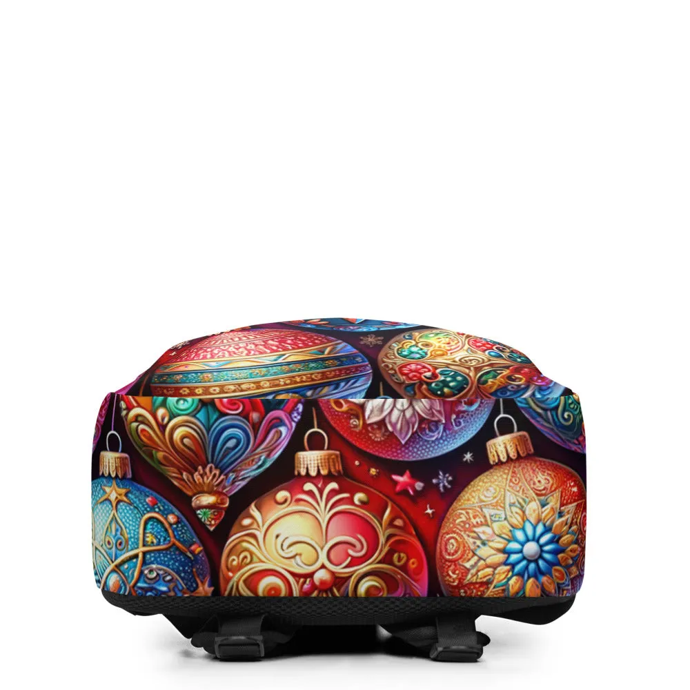 Whimsical Winter Wear Minimalist Backpack