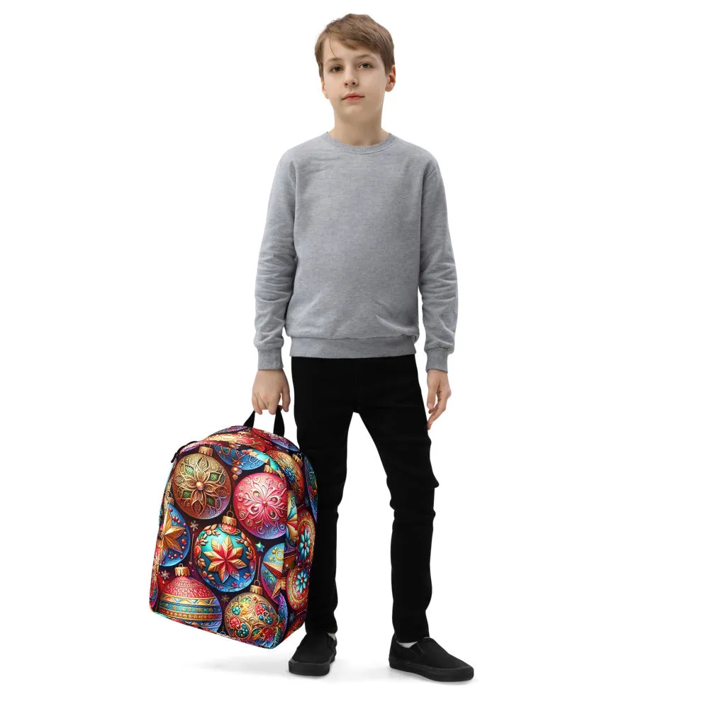 Whimsical Winter Wear Minimalist Backpack