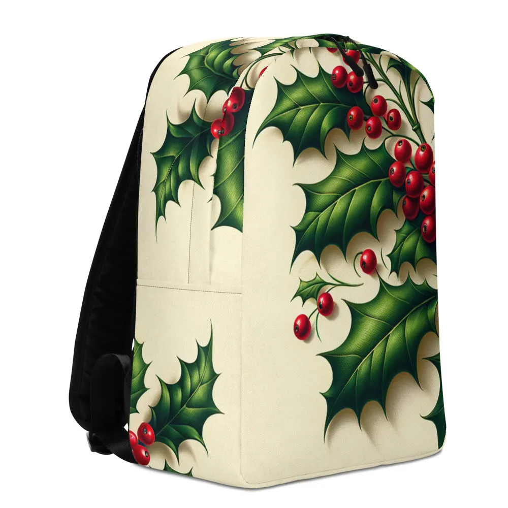 Whimsical Winter Wear Minimalist Backpack