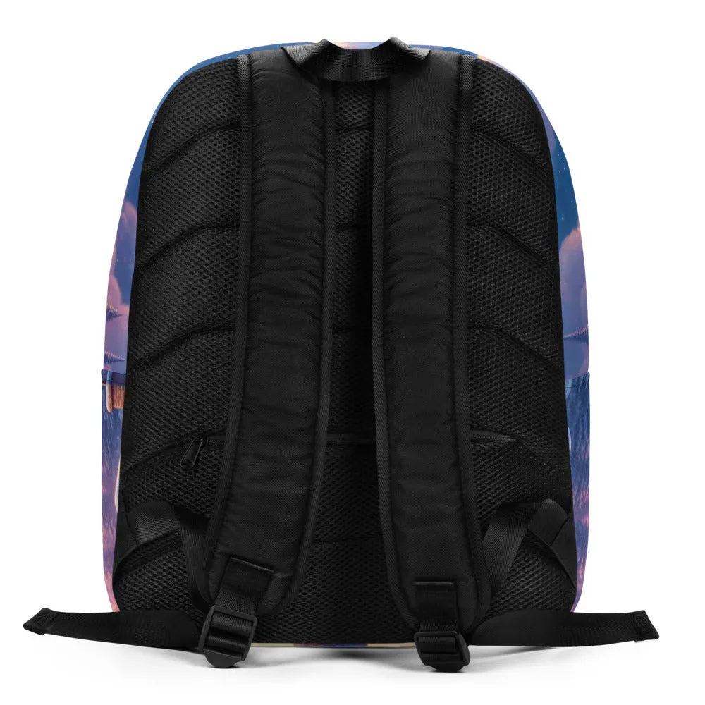 Whimsical Winter Wear Minimalist Backpack
