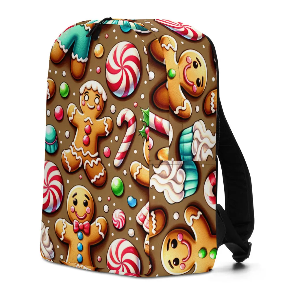 Whimsical Winter Wear Minimalist Backpack