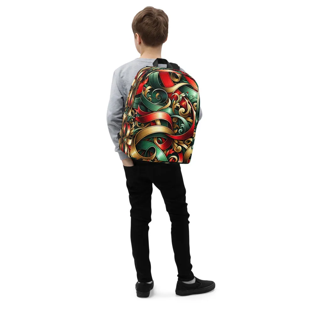 Whimsical Winter Wear Minimalist Backpack