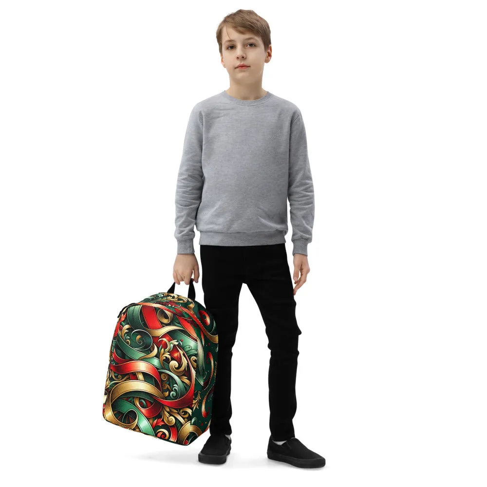 Whimsical Winter Wear Minimalist Backpack