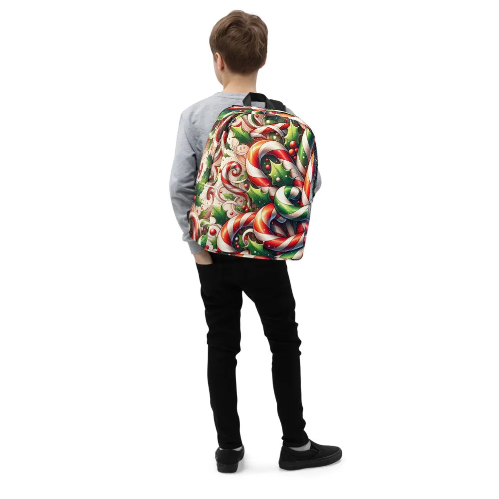 Whimsical Winter Wear Minimalist Backpack