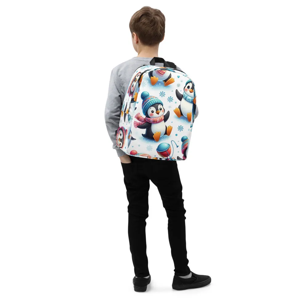 Whimsical Winter Wear Minimalist Backpack