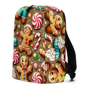 Whimsical Winter Wear Minimalist Backpack