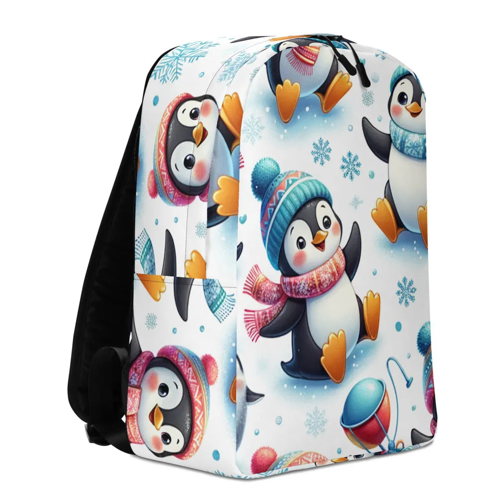 Whimsical Winter Wear Minimalist Backpack