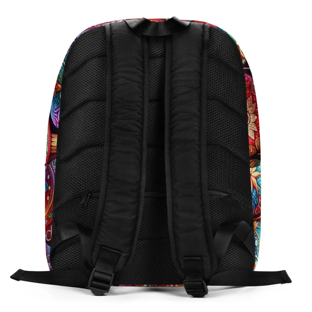Whimsical Winter Wear Minimalist Backpack