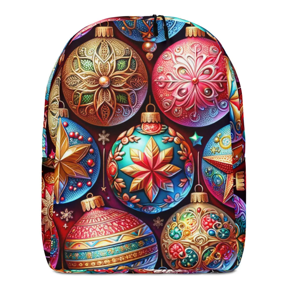 Whimsical Winter Wear Minimalist Backpack