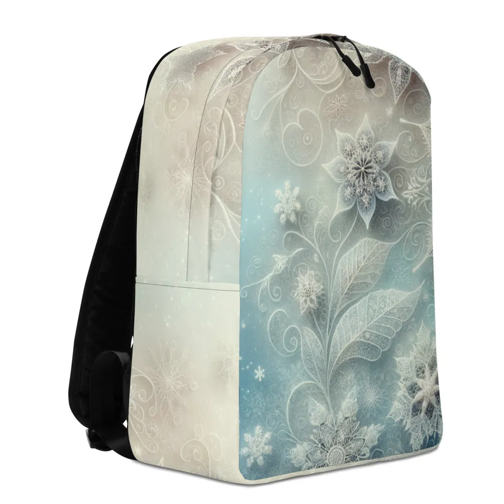Whimsical Winter Wear Minimalist Backpack