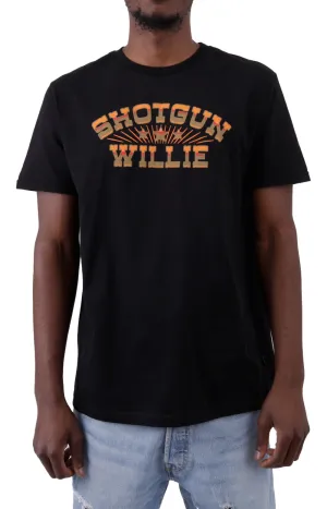 Willie Nelson x Brixton Shotgun Graphic Tee - Black