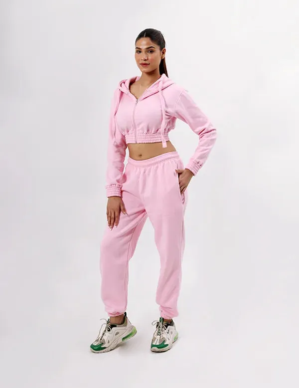 Women's Suit Zipper Casual Hoodie Waist Stretch Pants