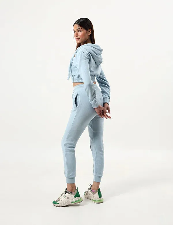 Women's Suit Zipper Casual Hoodie Waist Stretch Pants