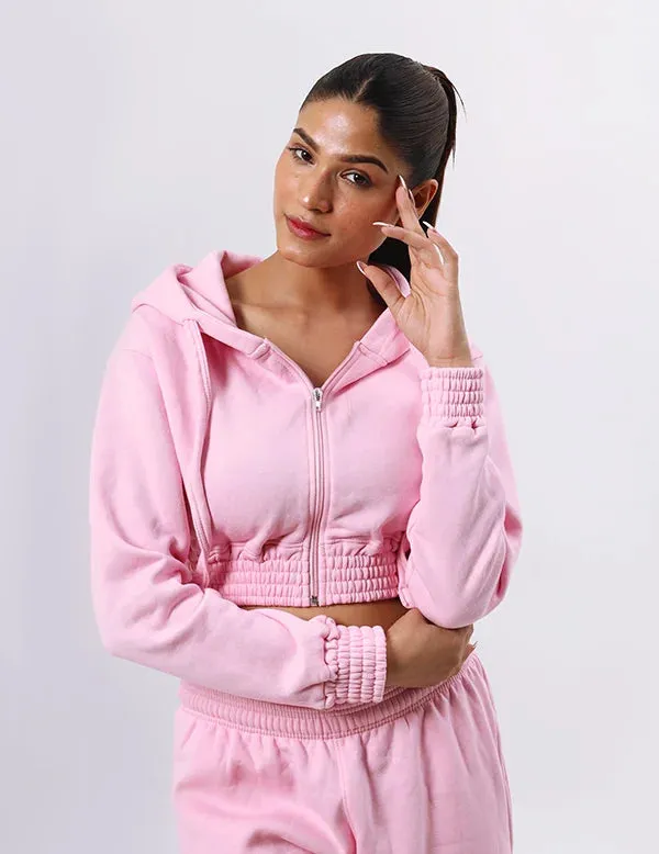 Women's Suit Zipper Casual Hoodie Waist Stretch Pants