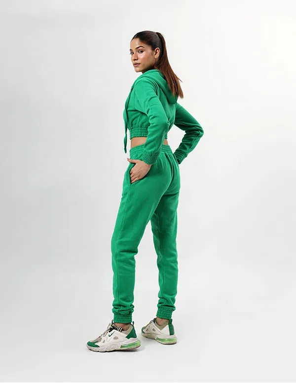 Women's Suit Zipper Casual Hoodie Waist Stretch Pants