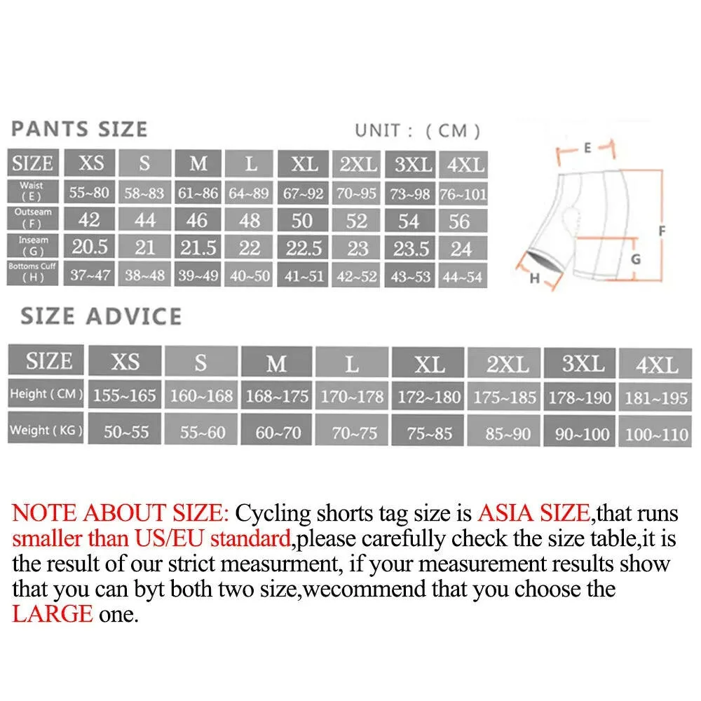X-TIGER Men Cycling Bib Shorts Bike Shorts Summer ShockProof Mountain 5D GEL Pad Tights Triathlon Breathable MTB Bicycle Bibs